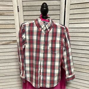 Crown & Ivy Kids Checkered Button Down Shirt - Red, Blue, White